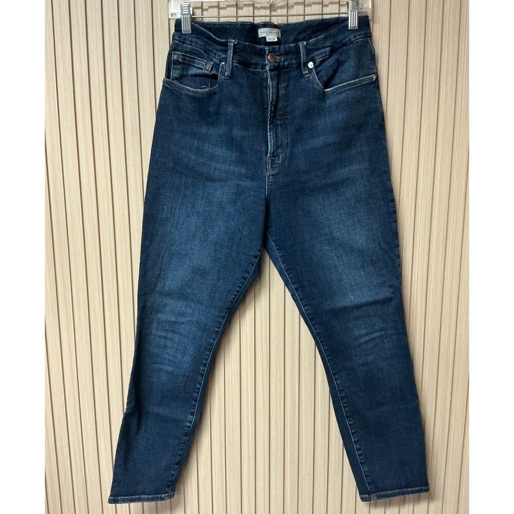 Good American Always Fits Good Classic Blue Jeans Women’s Size 14/32